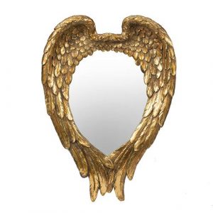 Antique Gold Angel Wing Mirror